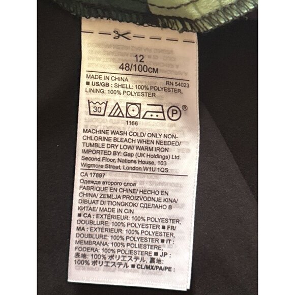 Banana Republic Sleeveless Floral Print Asymmetrical Summer Dress, Size 12 - Picture 5 of 8